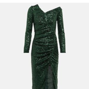 Self portrait Green Sequin Dress